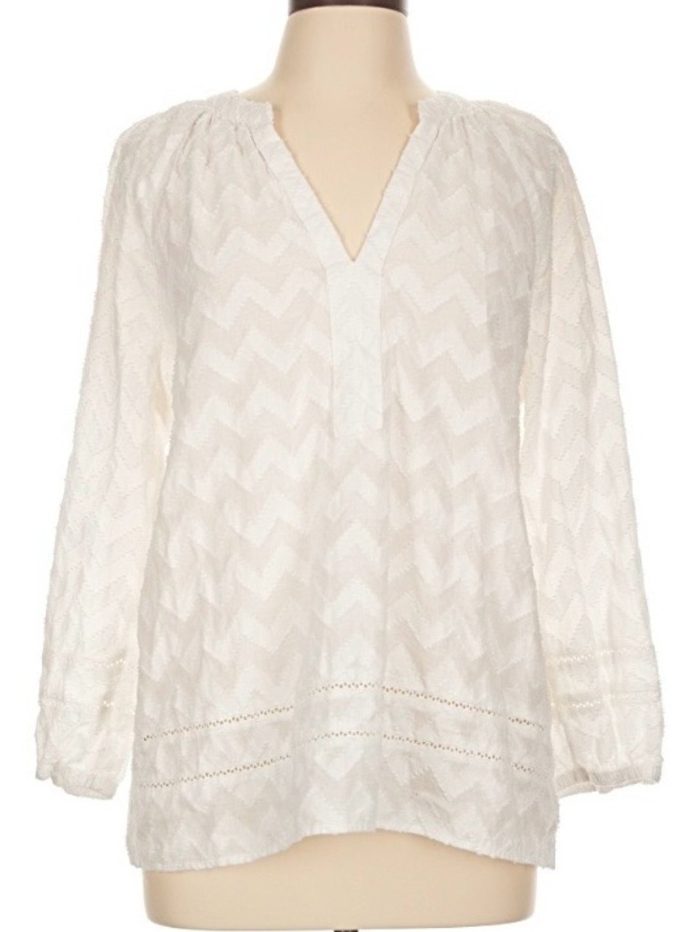 Trina Turk x INC Chevron Embossed Tunic Top